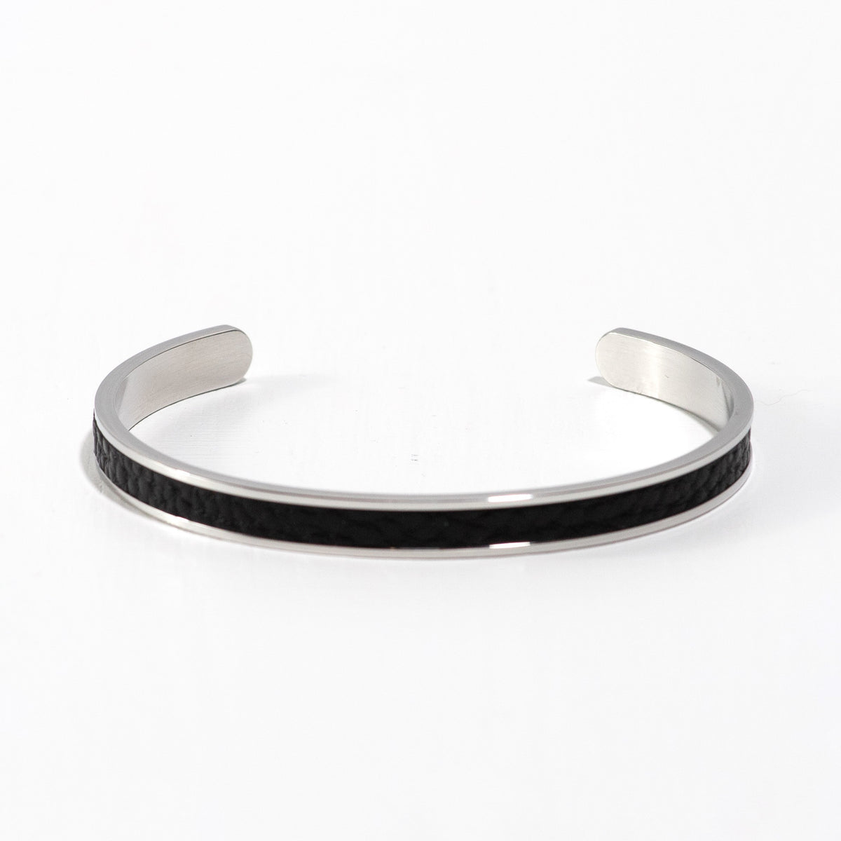 Joab Stainless Steel & Leather Cuff
