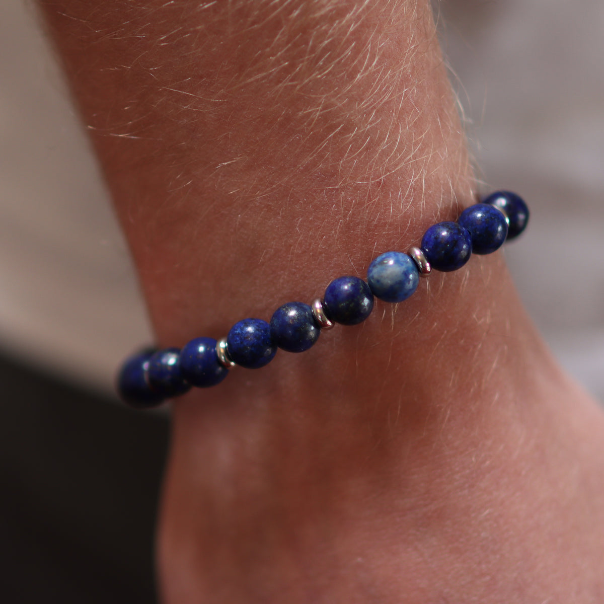 Alula Beaded Lapis Lazuli Stone Bracelet