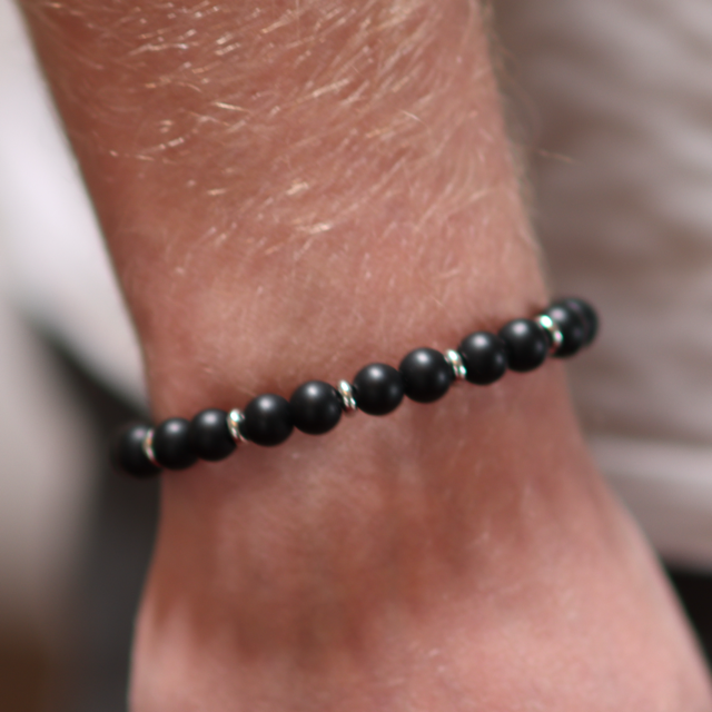 Francisco Beaded Black Onyx Bracelet
