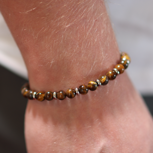 Tadhg Beaded Tiger Eye Bracelet