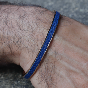 Joab Stainless Steel & Leather Cuff