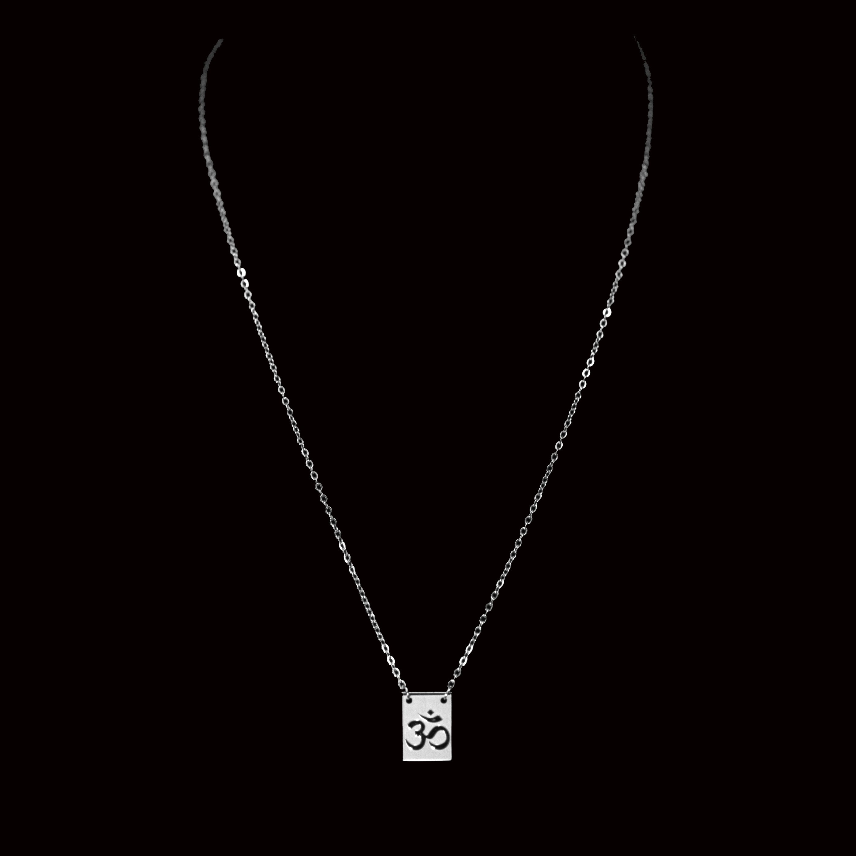 Lázaro Stainless Steel Chain Necklace with Symbolic Pendant