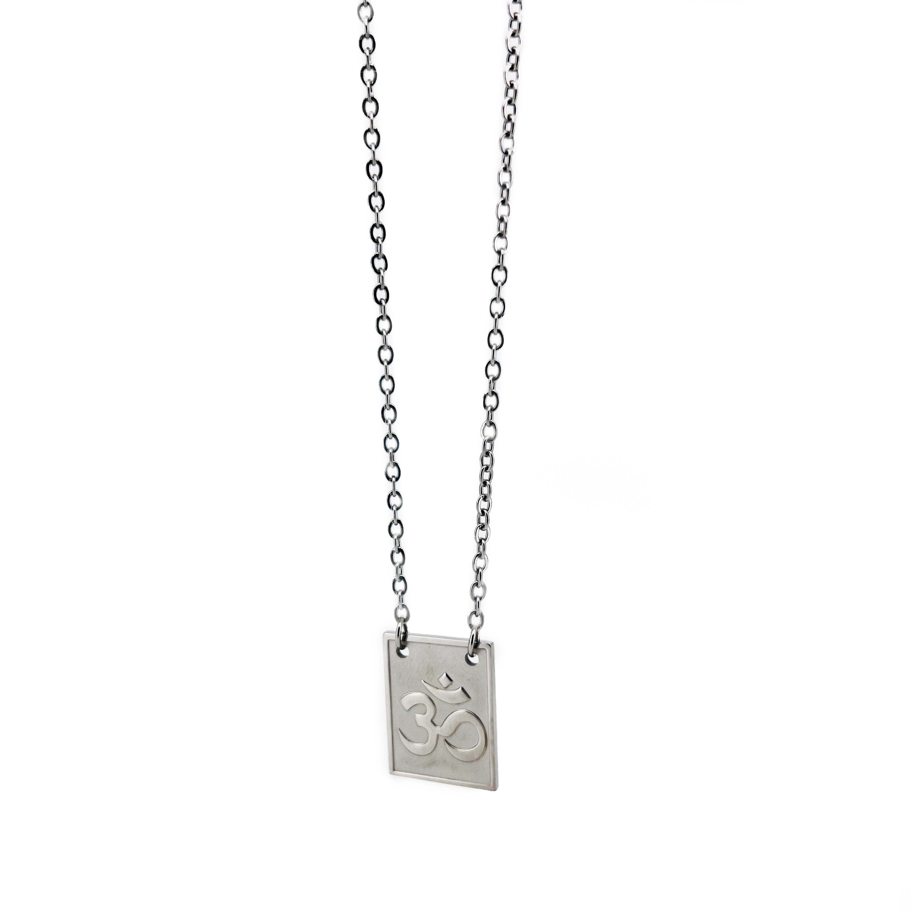 Lázaro Stainless Steel Chain Necklace with Symbolic Pendant