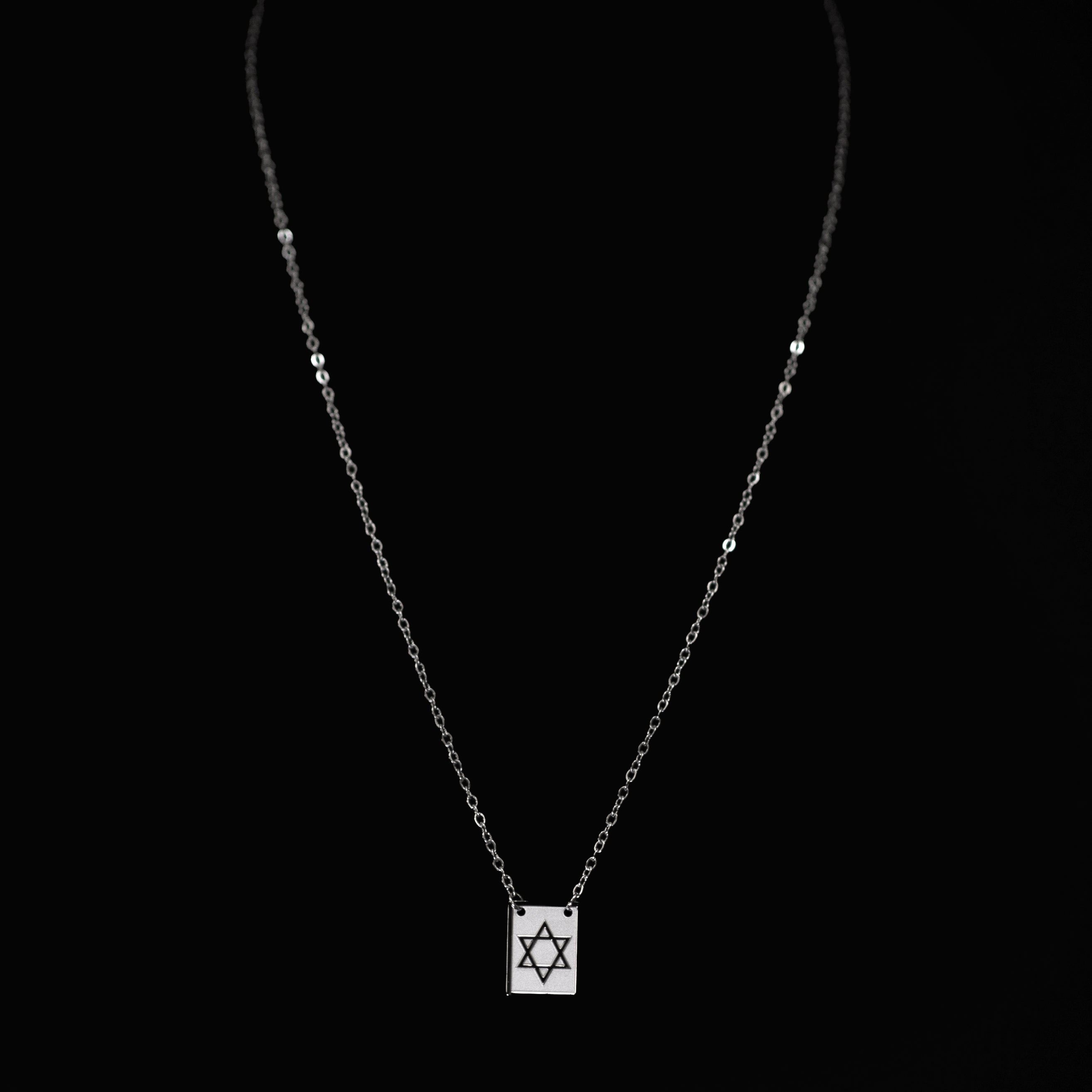 Ignazio Stainless Steel Chain Necklace with Symbolic Pendant