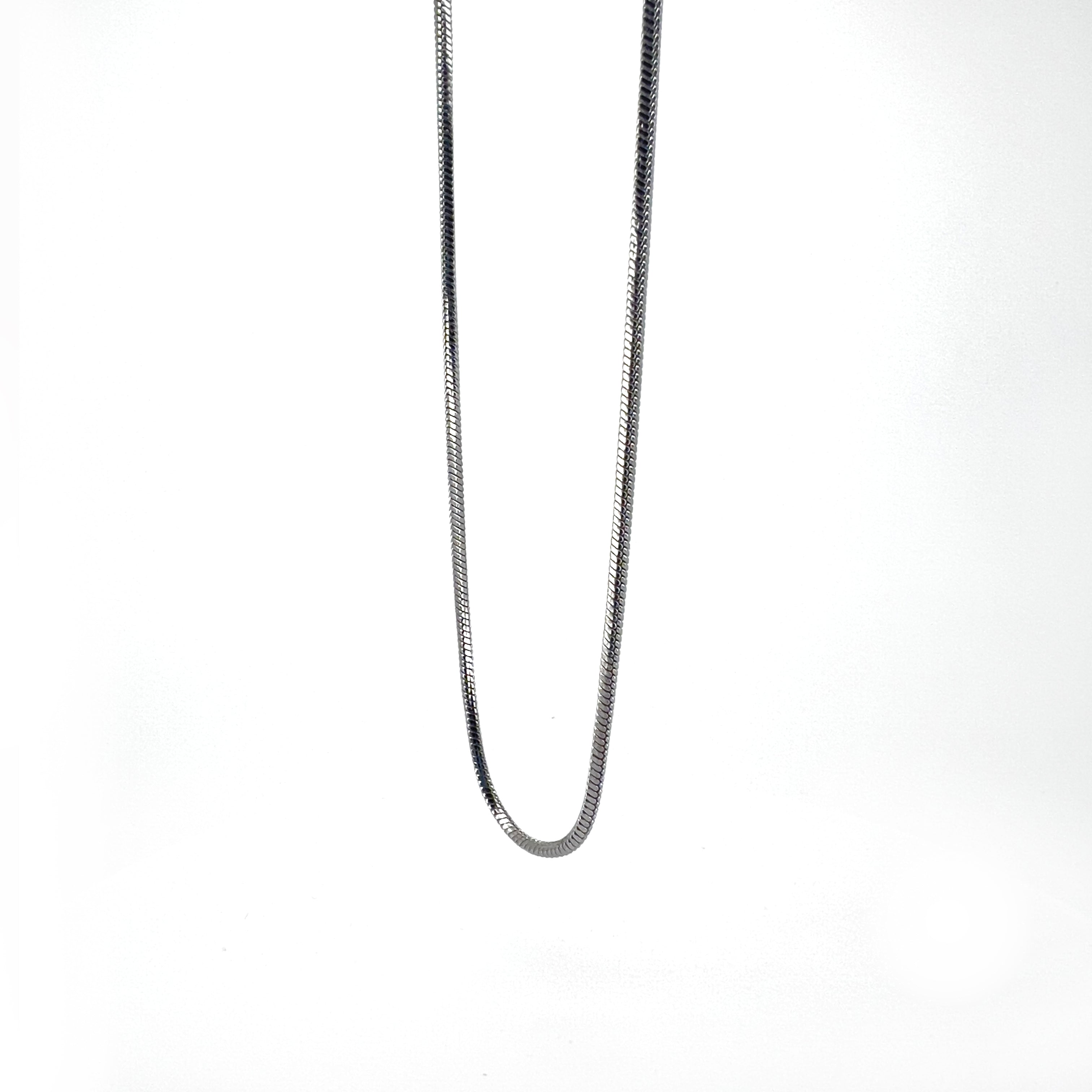 Leoncio Stainless Steel Herringbone Necklace