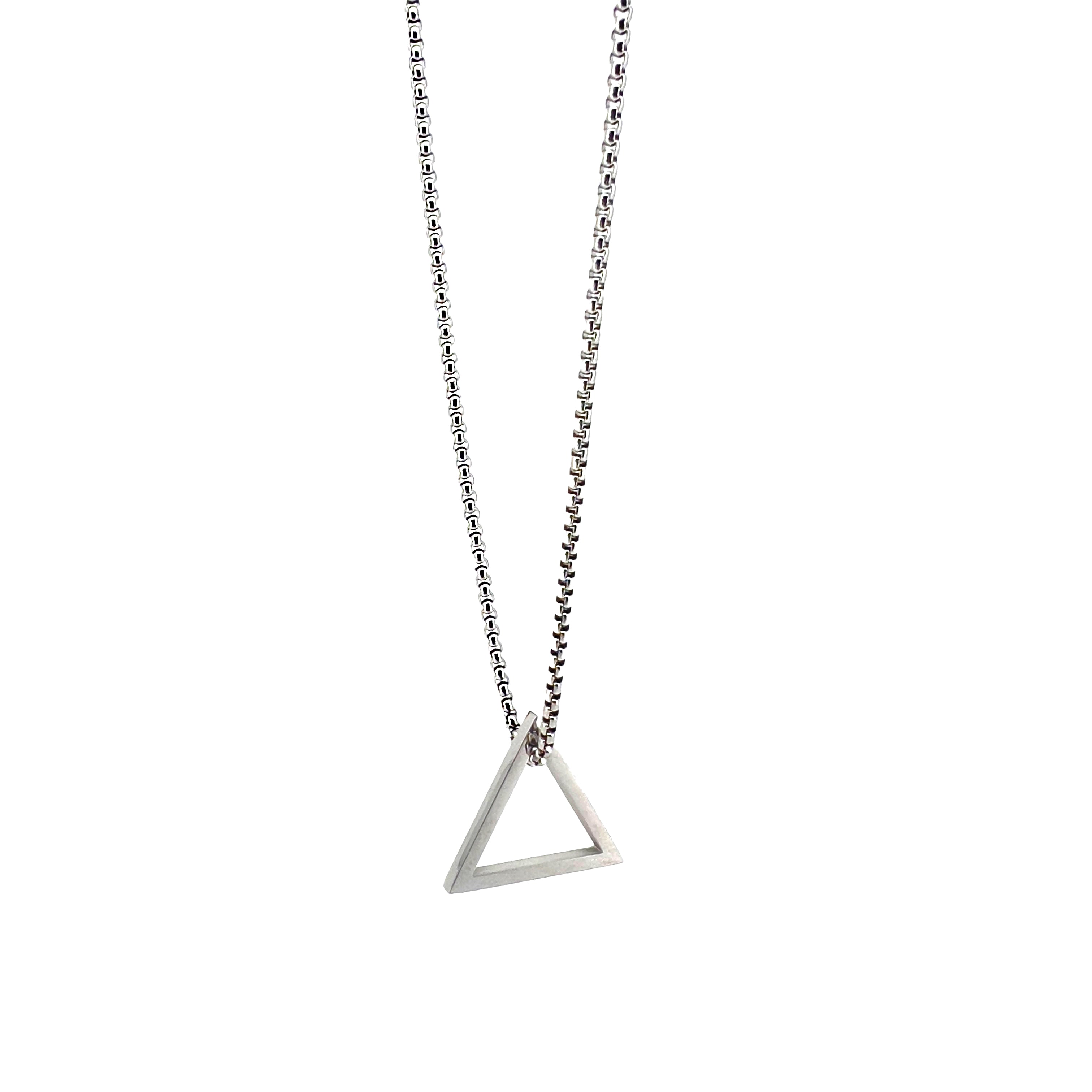 Kash Stainless Steel Necklace with Triangle Pendant