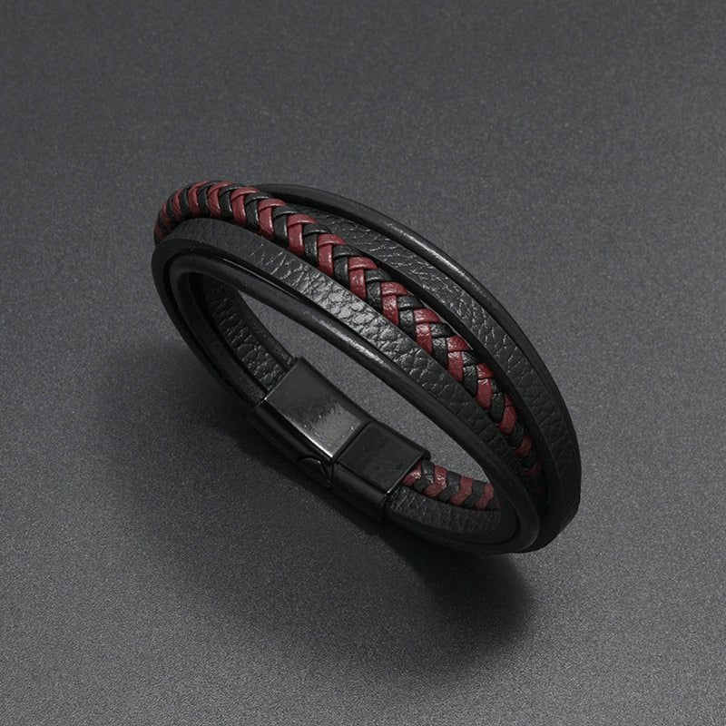 Malik Braided Leather Bracelet