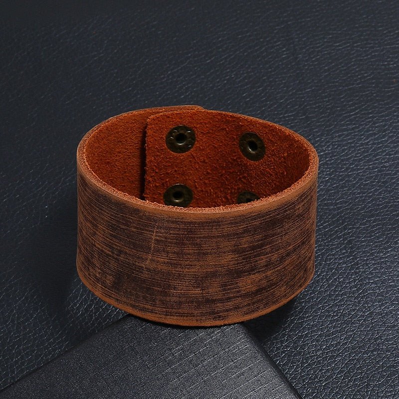 Miximino Colored Leather Cuff (Wide)