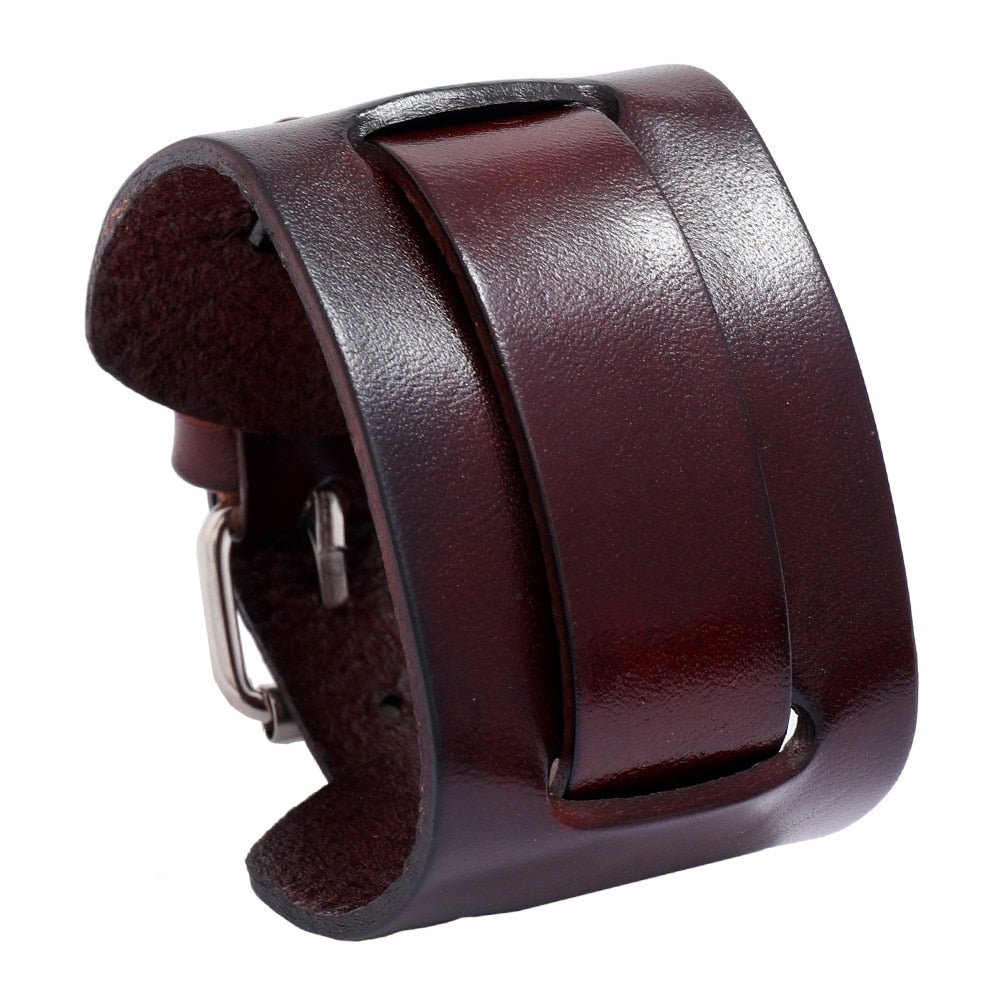 Tamascio Javier Leather Cuff Bracelet