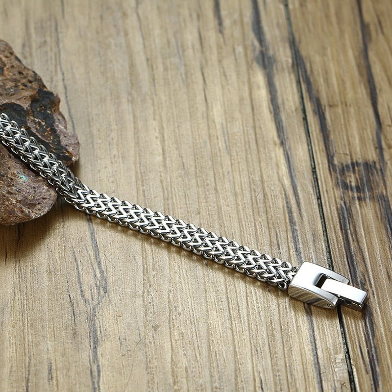 Zergio Double Foxtail Franco Chain Bracelet