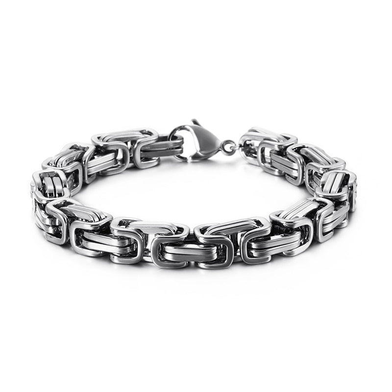 Ishmael Stainless Steel Byzantine Chain Bracelet Collection