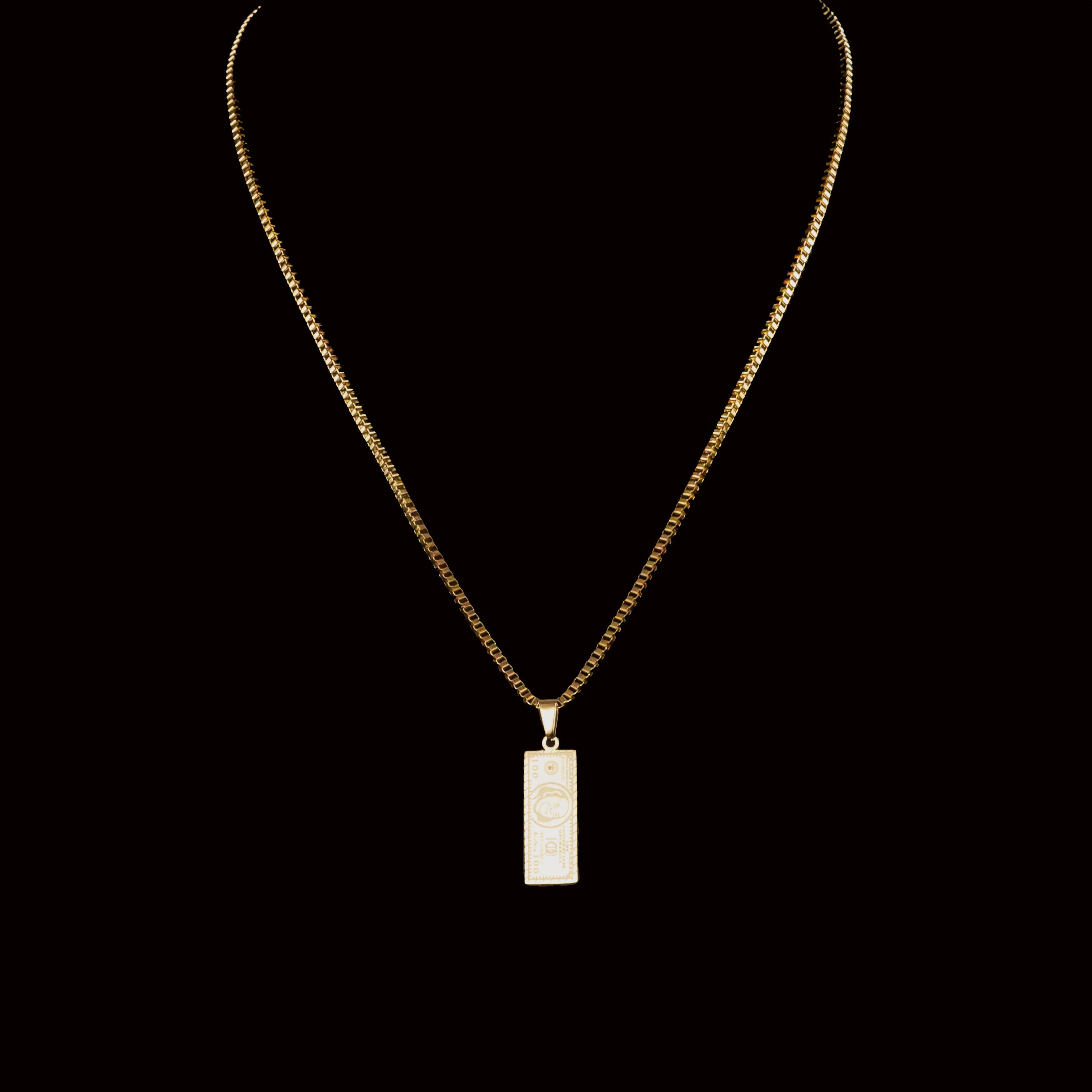 Estiban Box Chain with $100 Pendant