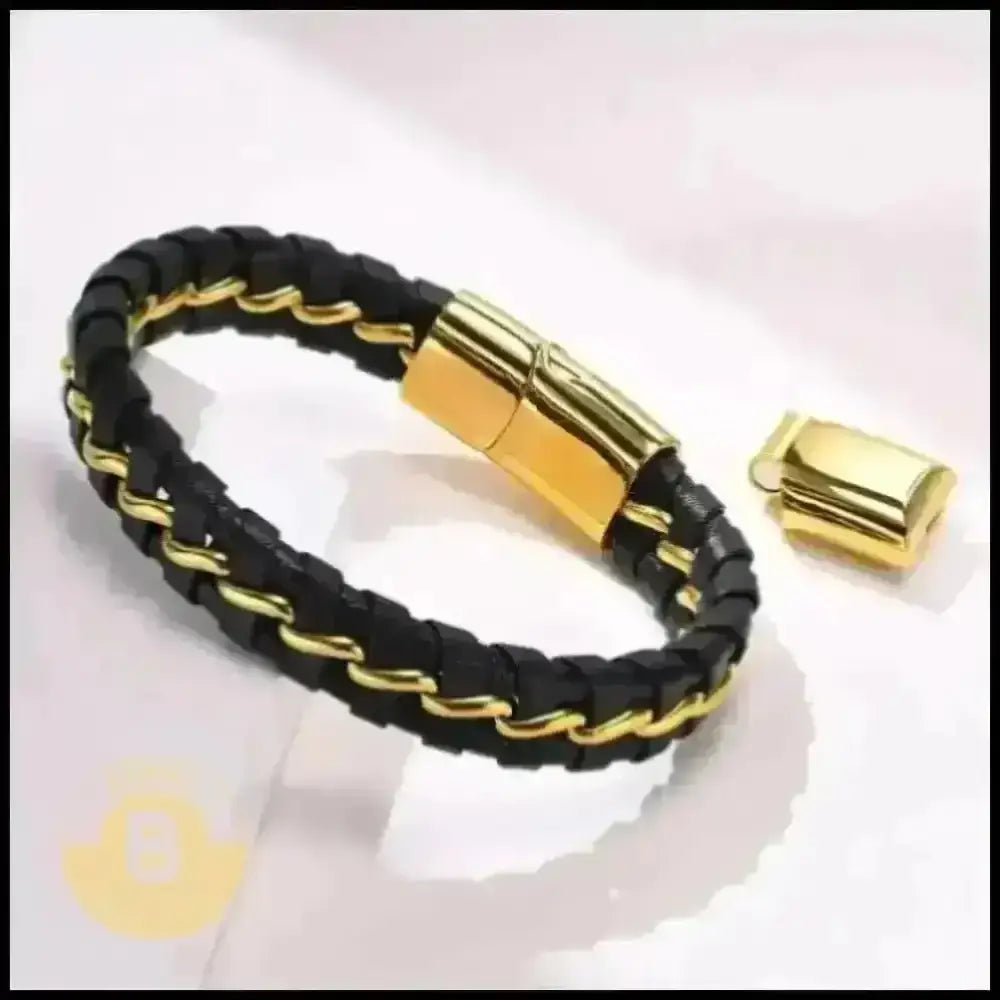 Ignacius Leather & Chain Bracelet - BERML BY DESIGN JEWELRY FOR MEN
