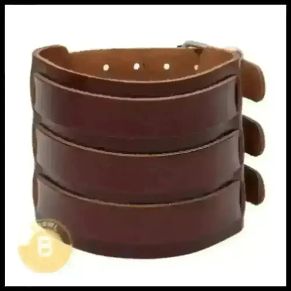 Jayce Triple Strap Leather Cuff - BERML BY DESIGN JEWELRY FOR MEN