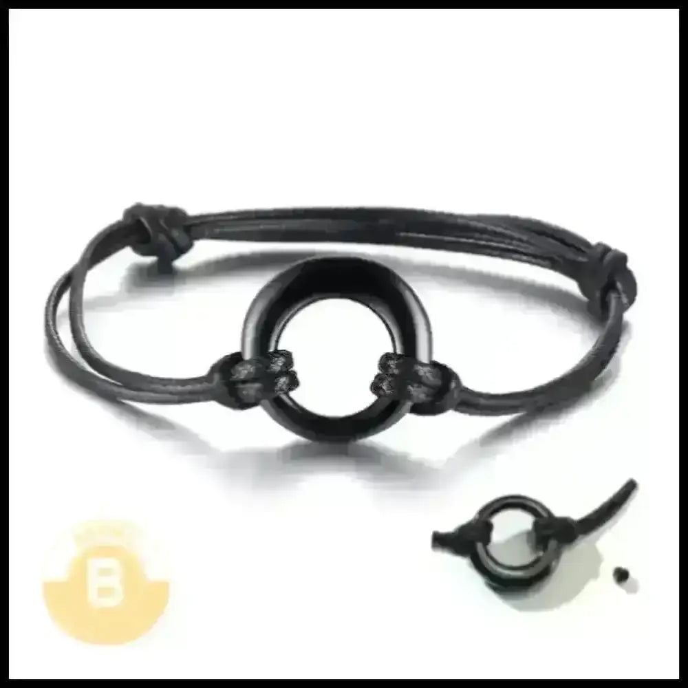 Leigh Circle of Life Leather Bracelet